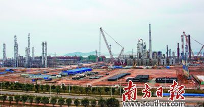 中海油惠州煉化二期項目在建設中。